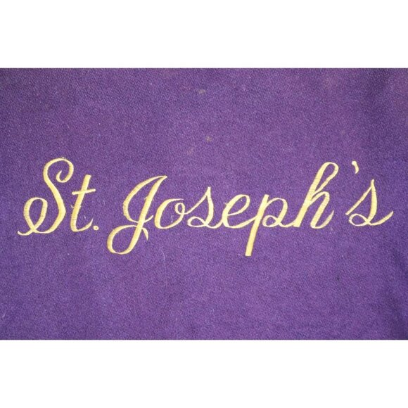 Vintage 70s William Loop Varsity Leather Jacket Sz 38 St. Joe Champs - Picture 6 of 14